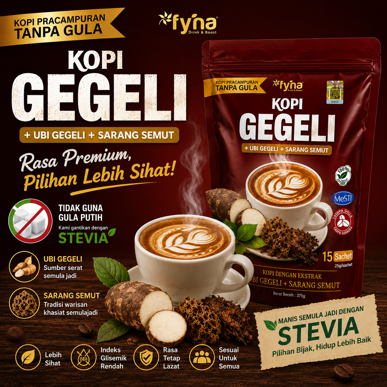 Poster Produk Kopi Gegeli